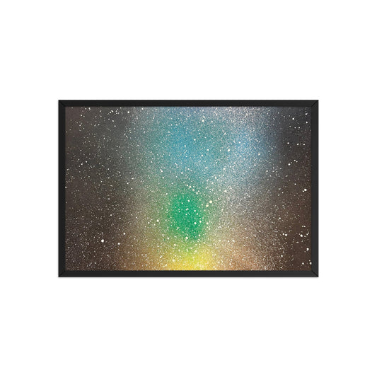 Aurora Quiet – Dreamfield Sleep Art Print A soft rainbow aurora rising through the - Seraphic Mindscape