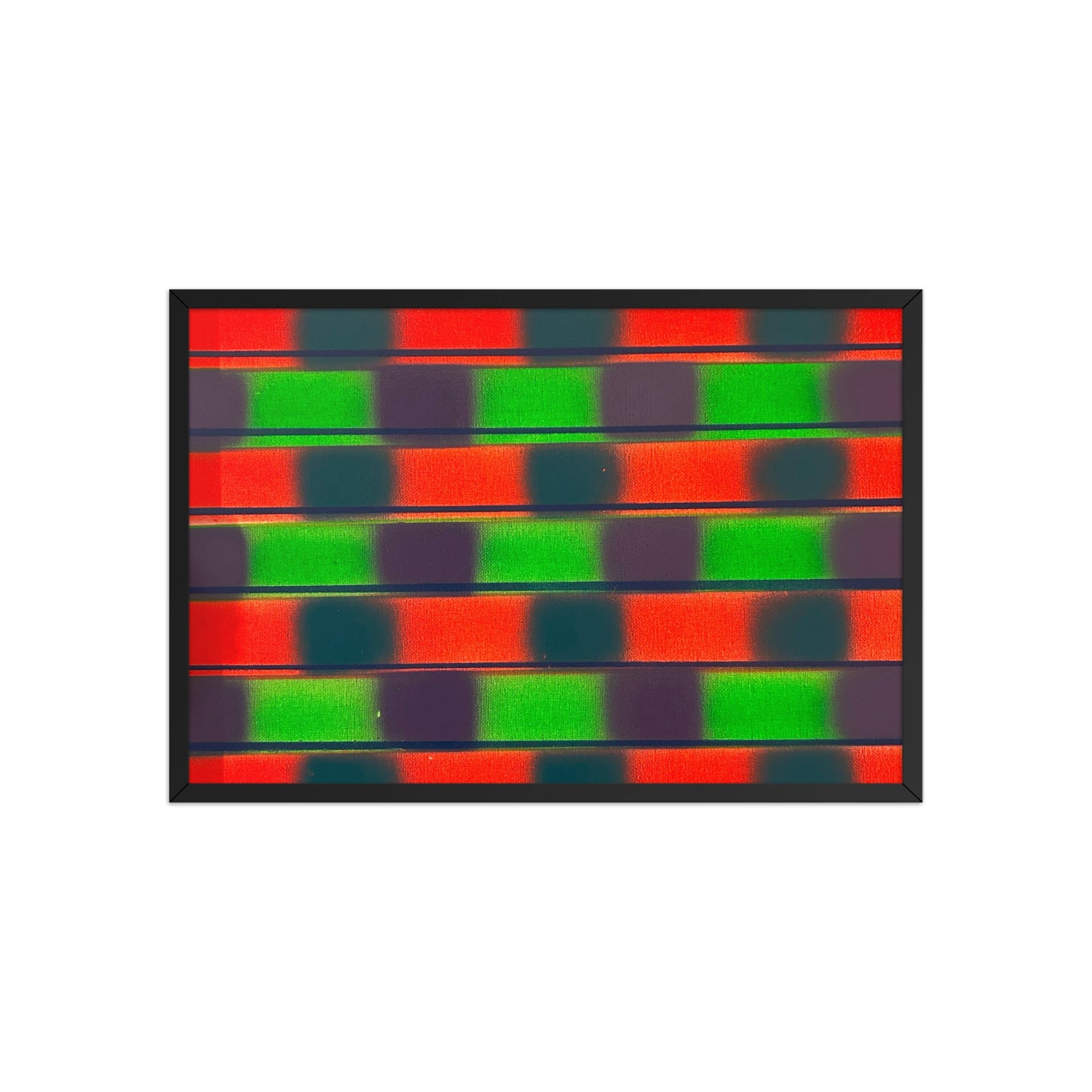 Phased – Signal Array Art Print A rhythmic grid for creative flow. - Seraphic Mindscape