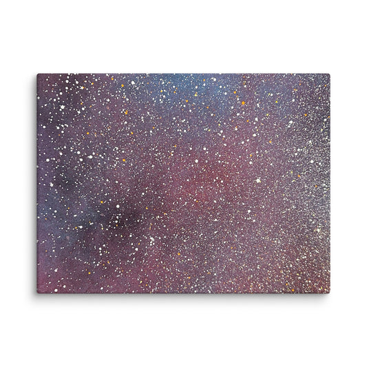Starlit Quiet – Luminous Dreamfield Canvas A quiet starfield portal for your bedroom or meditation space. - Seraphic Mindscape
